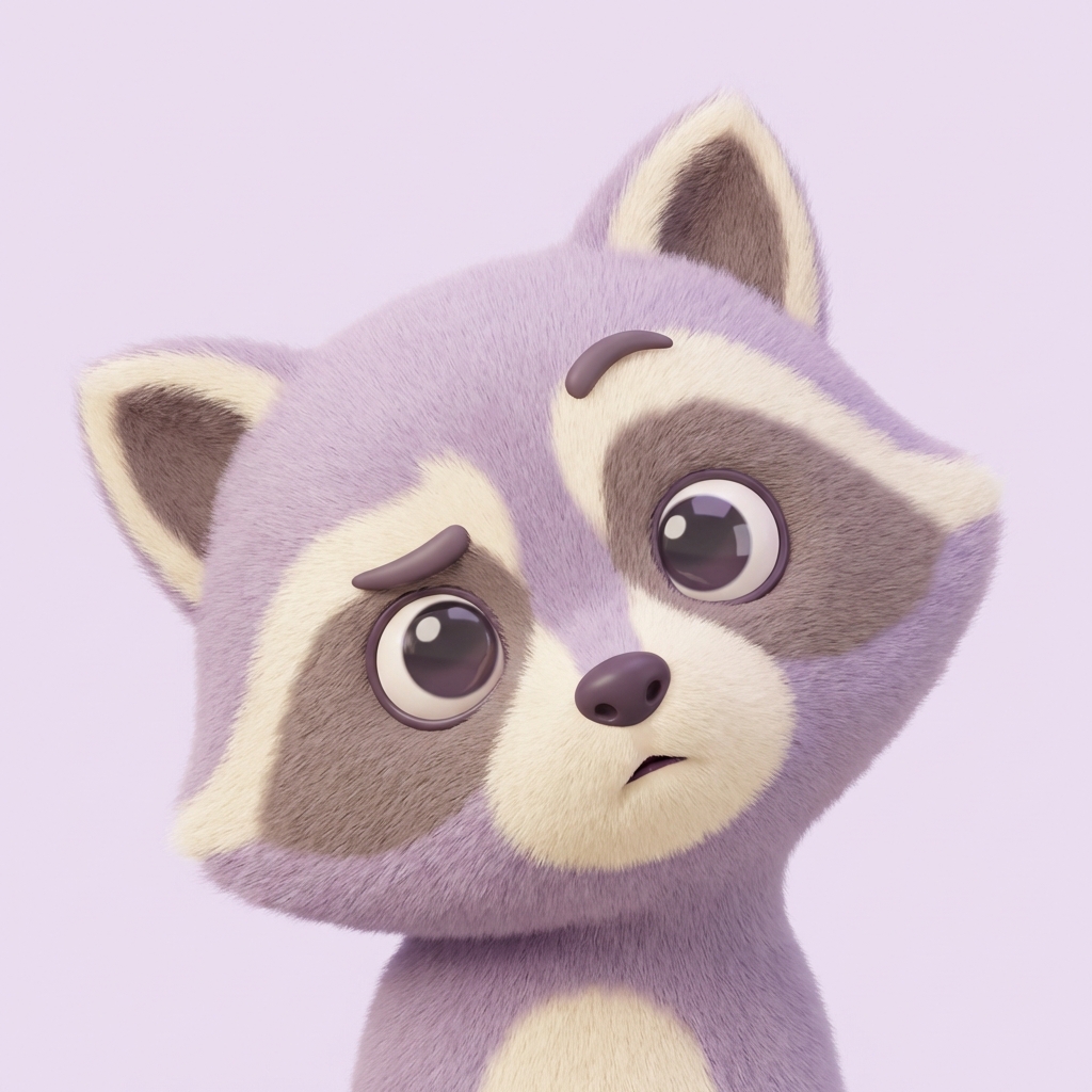 Confused raccoon